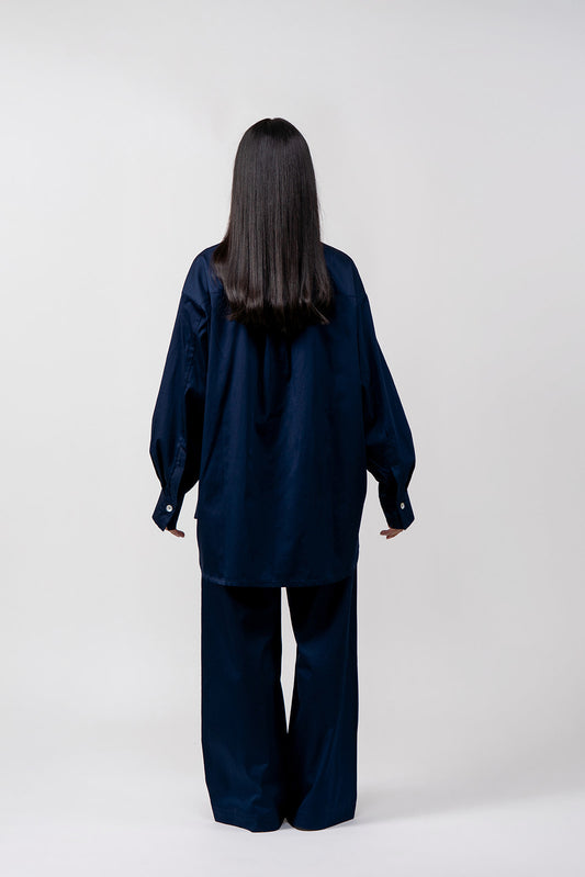 MIDNIGHT BLUE SHIRT AND PANTS SET