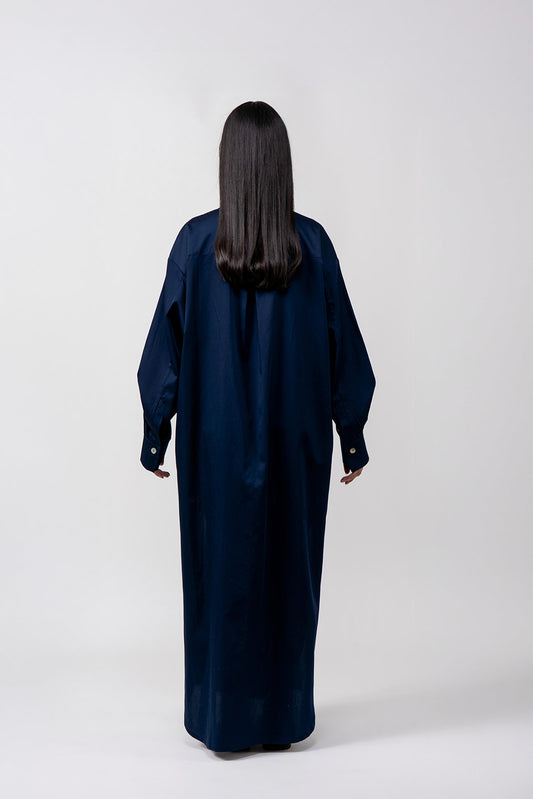 MIDNIGHT BLUE SHIRT DRESS
